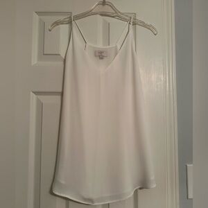 Loft cream tank size small petite NWOT